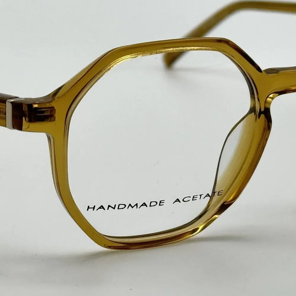 Morel 1880 Eyeglasses Frame Paul 60132M-MD05 Yellow Round Full Rim 47-22-140